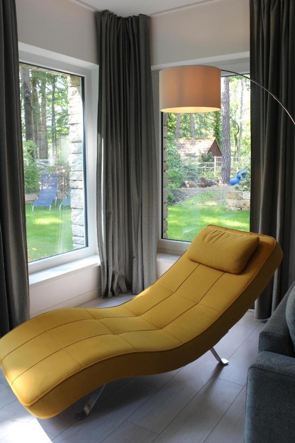 Moderne Wohnung im skandinavischen Stil am Waldrand Schwielowsee Exterior foto