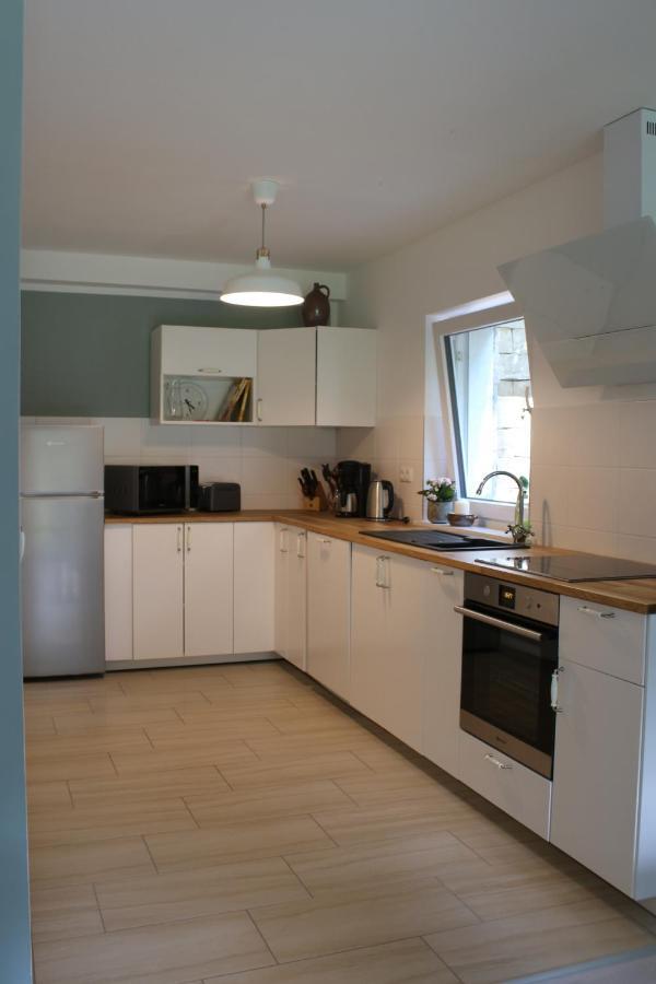 Moderne Wohnung im skandinavischen Stil am Waldrand Schwielowsee Exterior foto