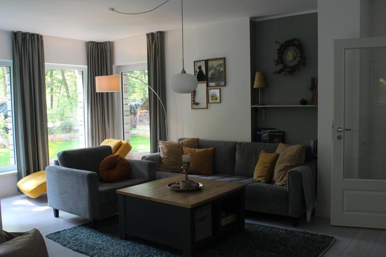 Moderne Wohnung im skandinavischen Stil am Waldrand Schwielowsee Exterior foto